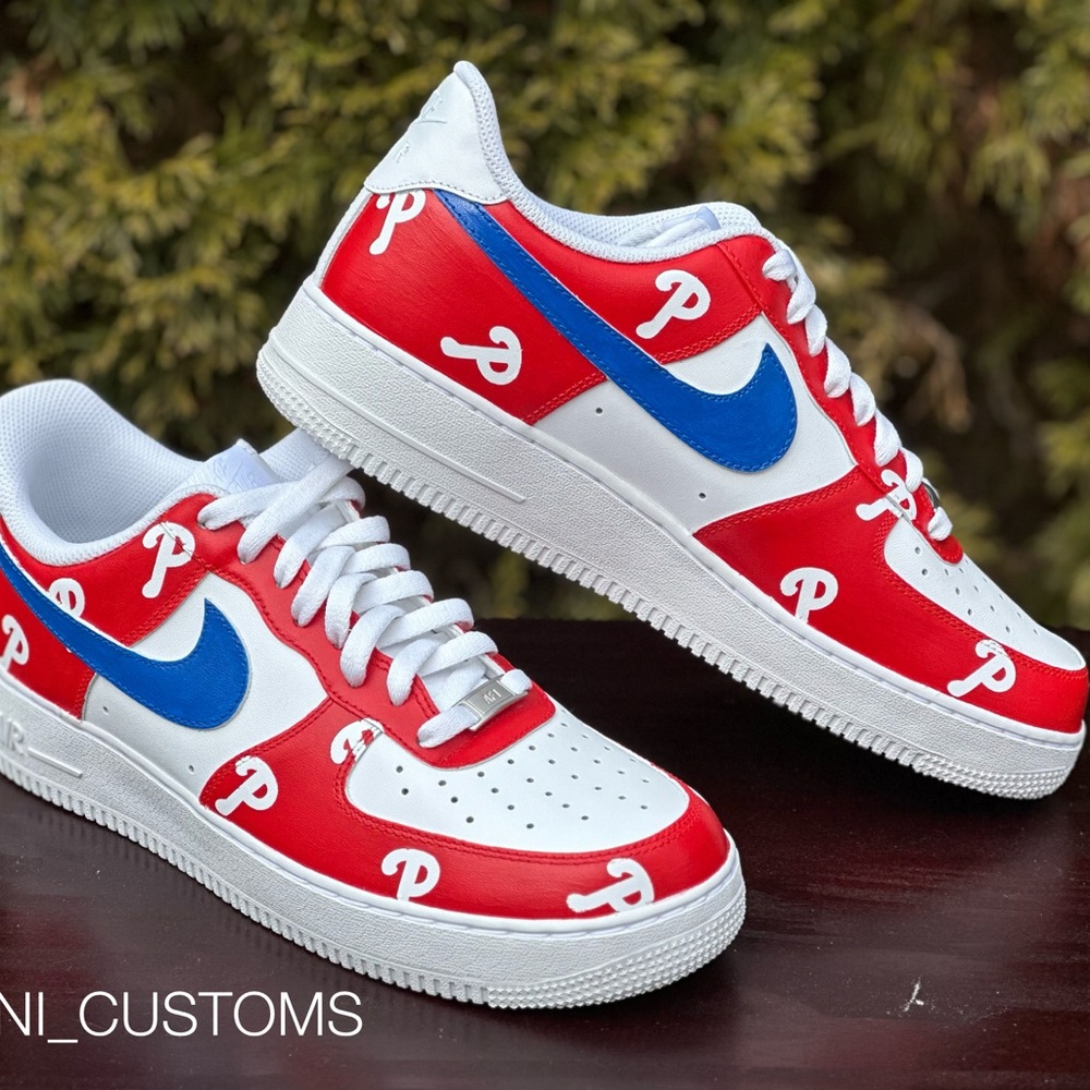 Nike Phillies Custom Air Force 1 Sneakers